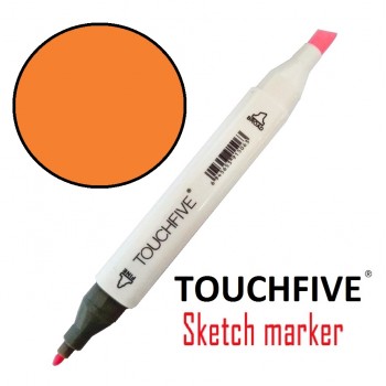 Маркер двусторонній TouchFive (Touch) №122 Fluorescent Orange (Флуоресцентний помаранчевий)