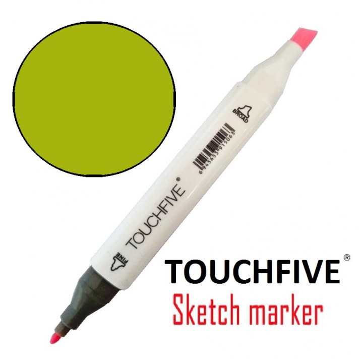 Маркер двусторонній TouchFive (Touch) №48 Yellow Green (Жовто-зелений)