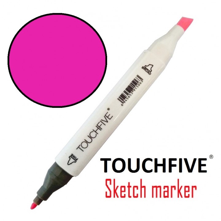 Маркер двусторонній TouchFive (Touch) №6 Vivid Pink (Яскравий рожевий)